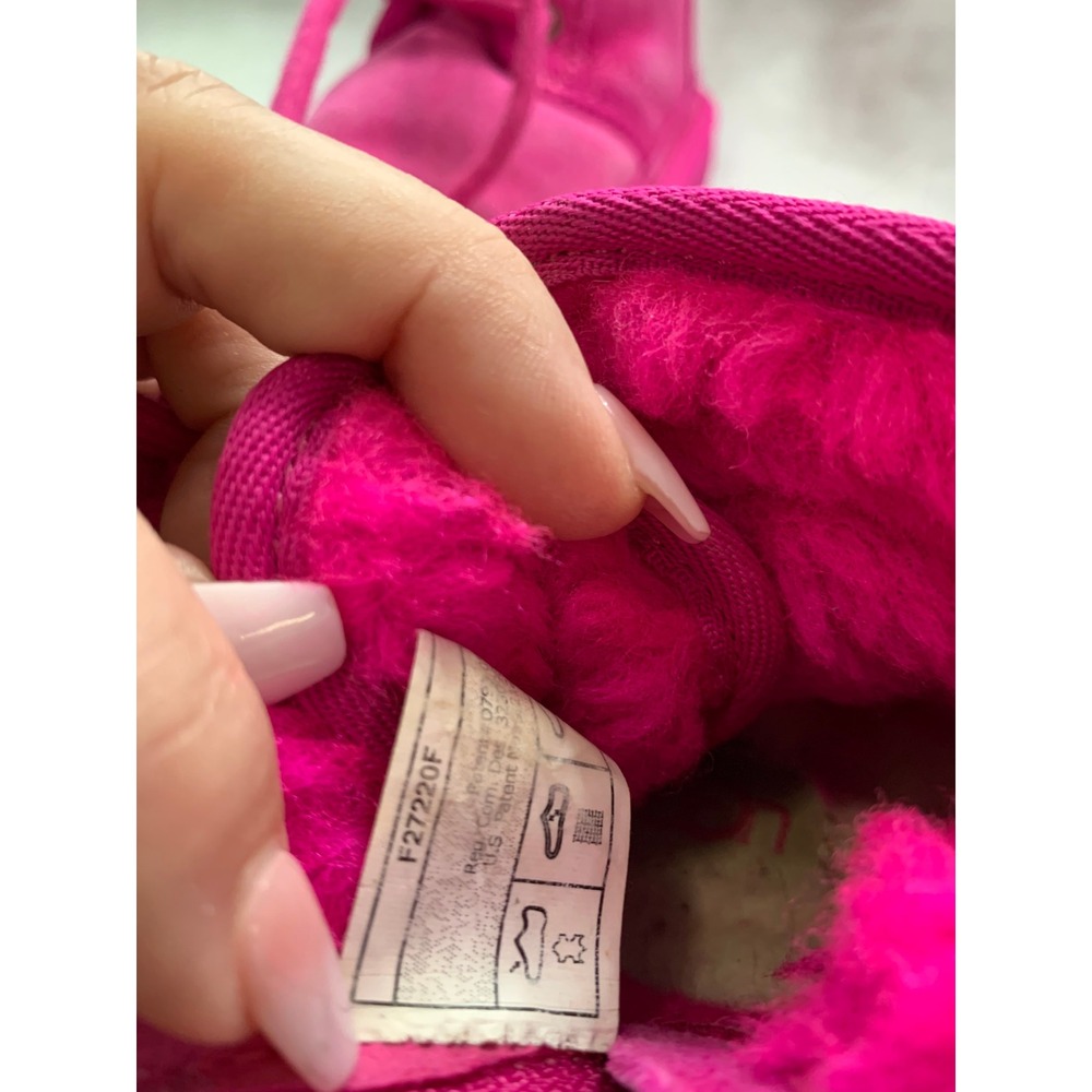 UGG Neumel II Toddler Girls Rock Rose Pink Suede Sheepskin Boots Size 8#562